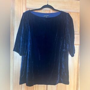 Banana Republic Navy Velvet Top